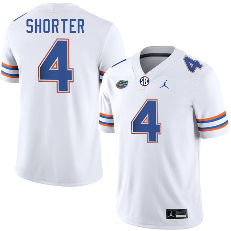 Justin Shorter Florida Jersey,Florida Gators #4 Justin Shorter Jersey Youth Uniforms-White